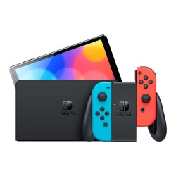 Nintendo Switch – Modelo OLED con control Joy-Con azul neón/rojo neón Nintendo Switch – Modelo OLED con control Joy-Con azul neón/rojo neón